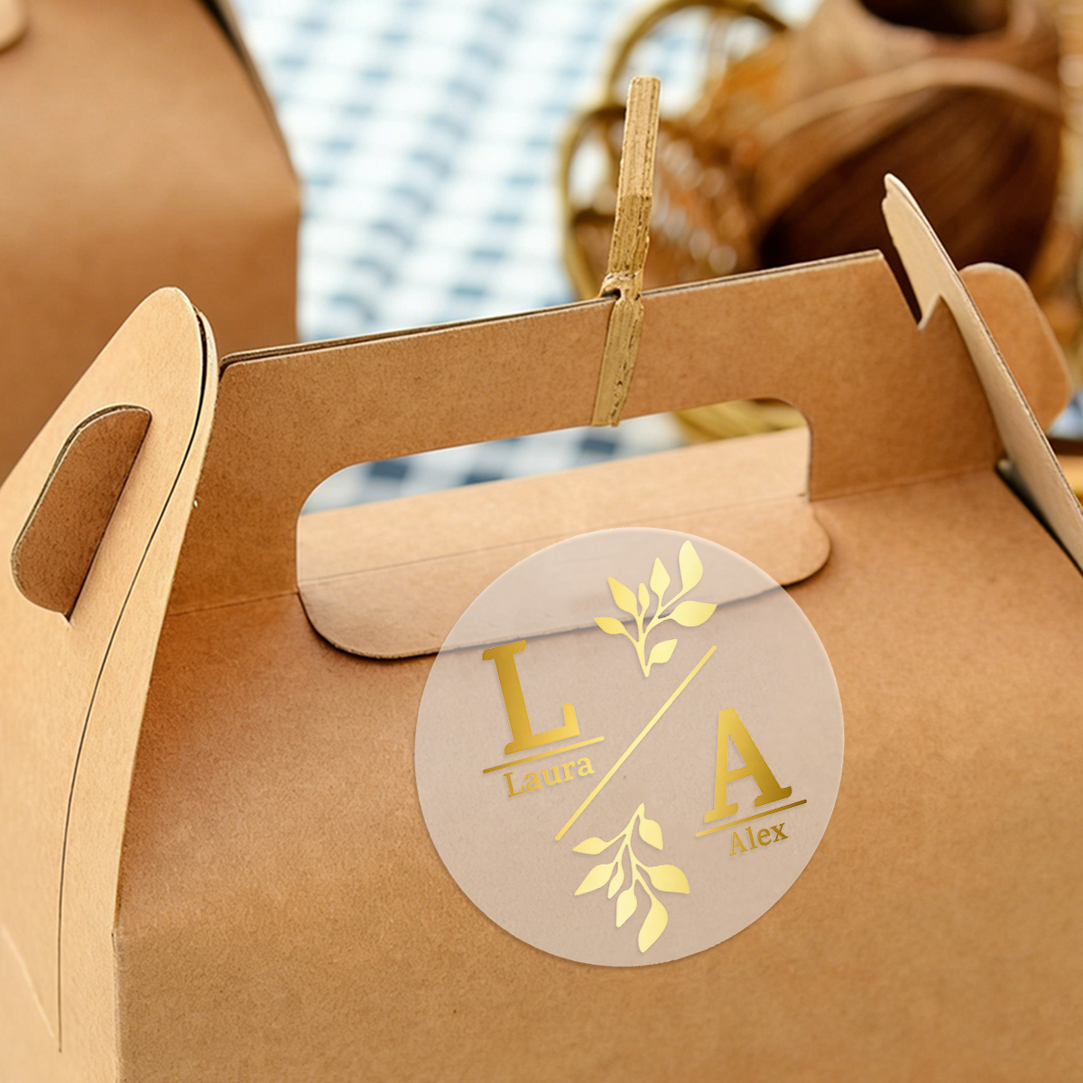 30/60/120/240pcs Custom Text R - Personalised Candle Label recension och pris