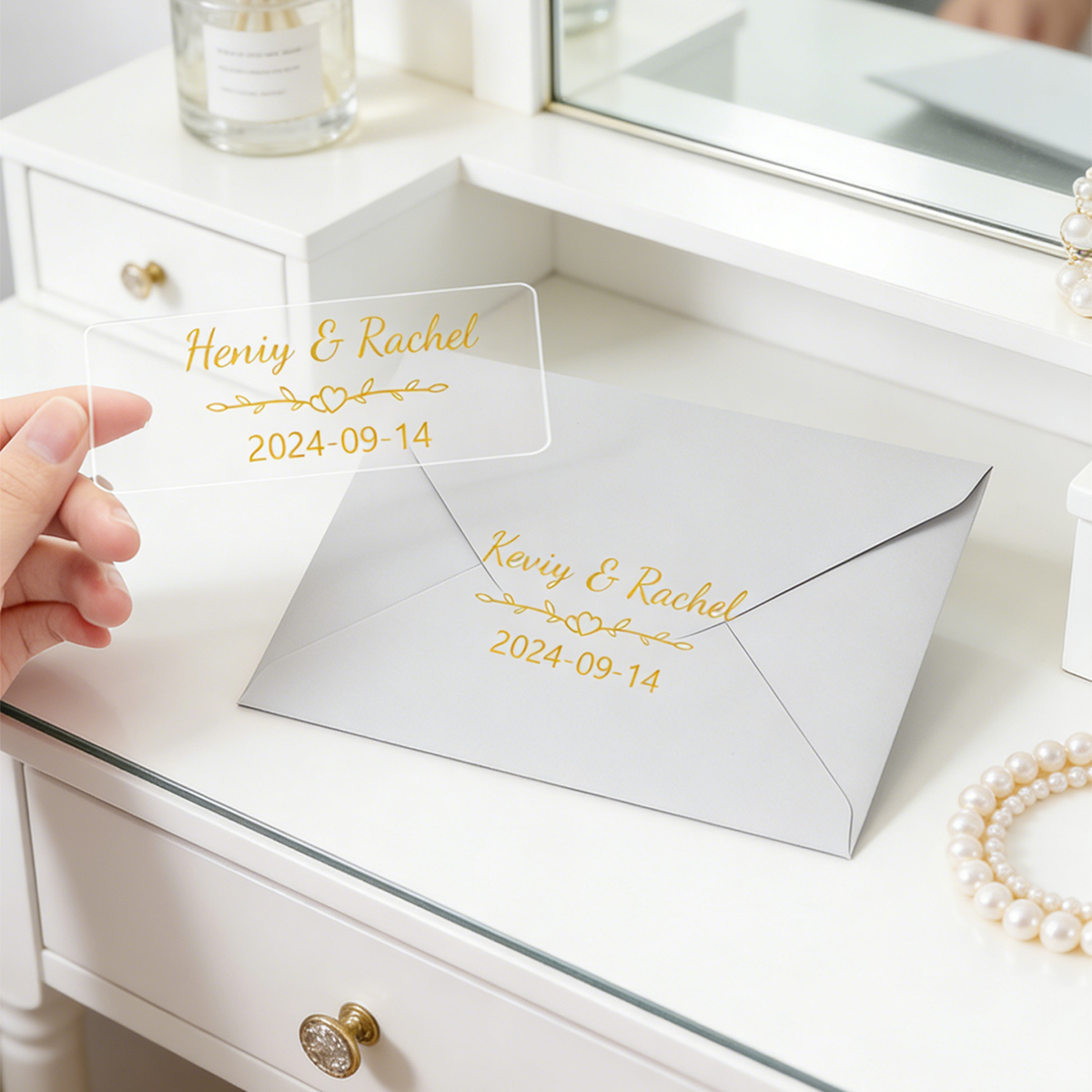 Custom Gold Foil Stickers, Per - Personalised Candle Label recension och pris