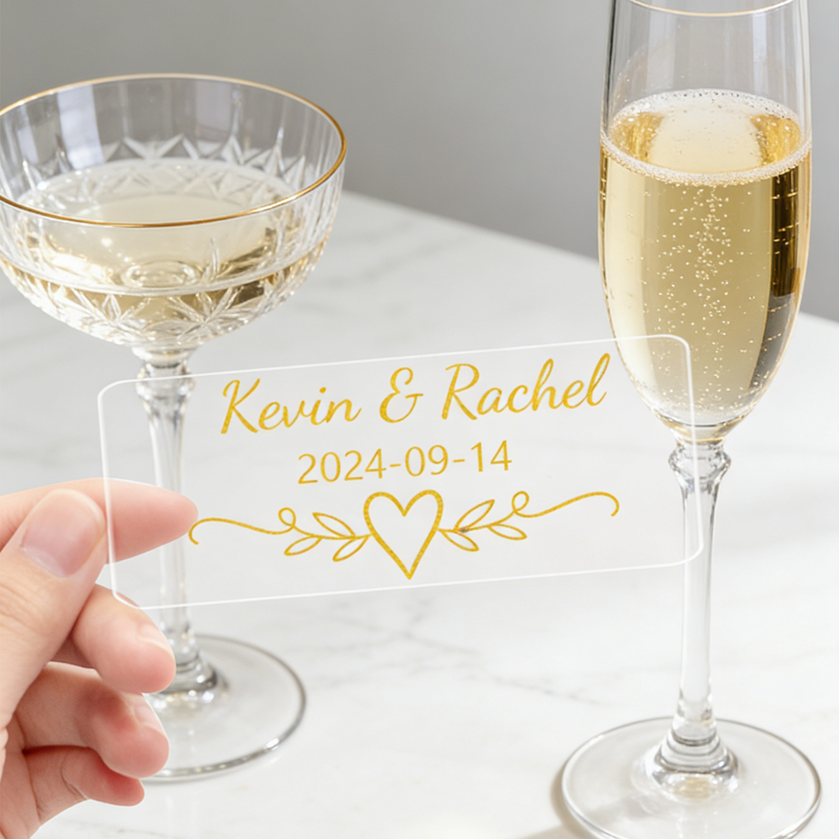 Custom Gold Foil Stickers, Per - Personalised Candle Label recension och pris