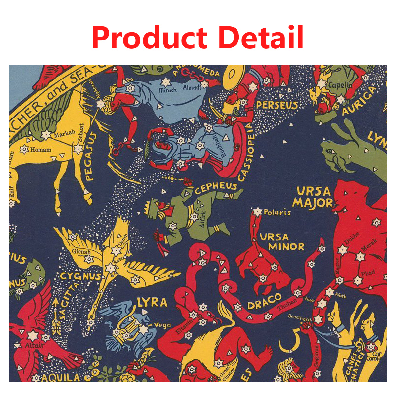 1pc Celestial Planisphere Map  - Custom Star Map recension och pris