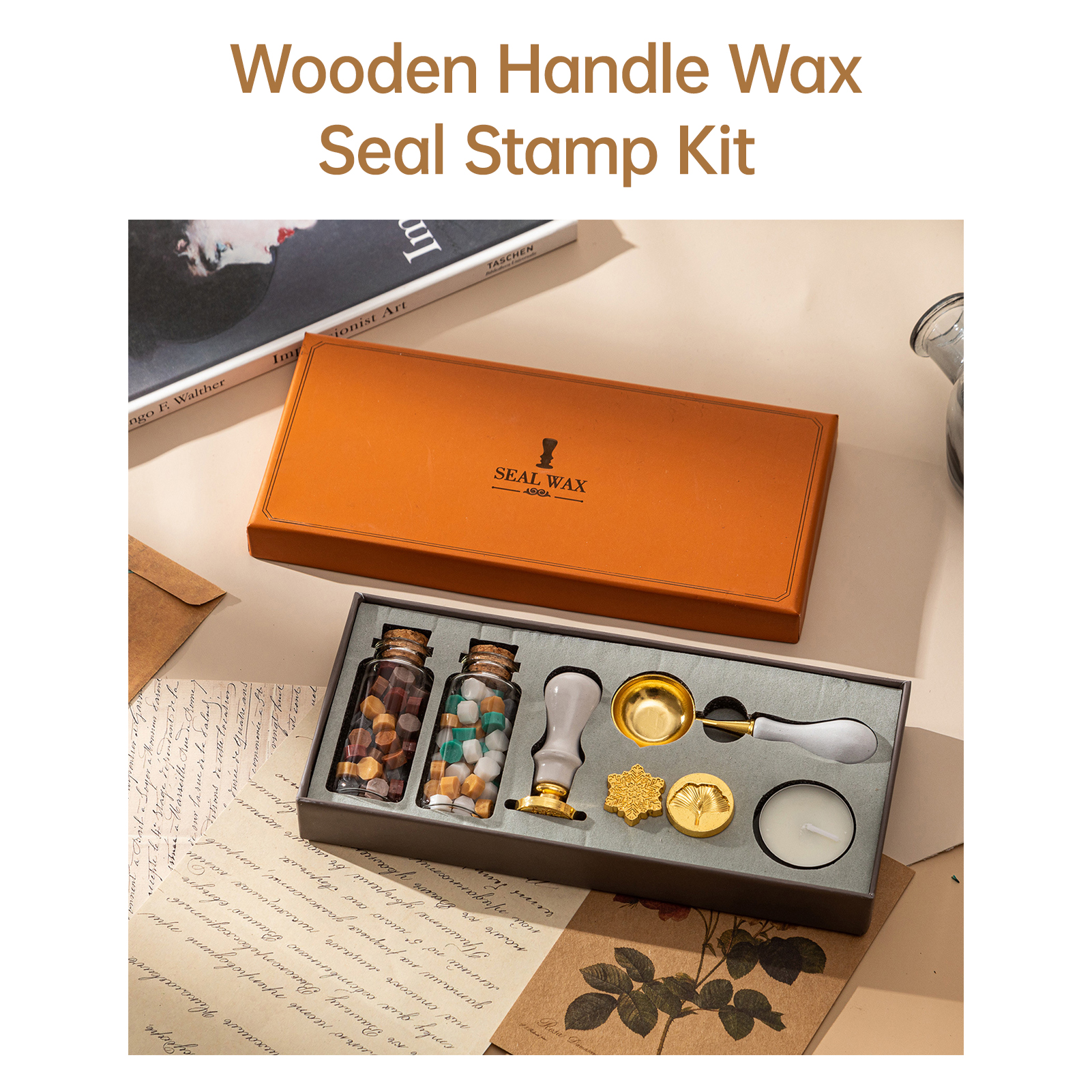 【HOT】Wax Seal Stamp Kit with 3 - Wax Seal Letter Kit recension och pris