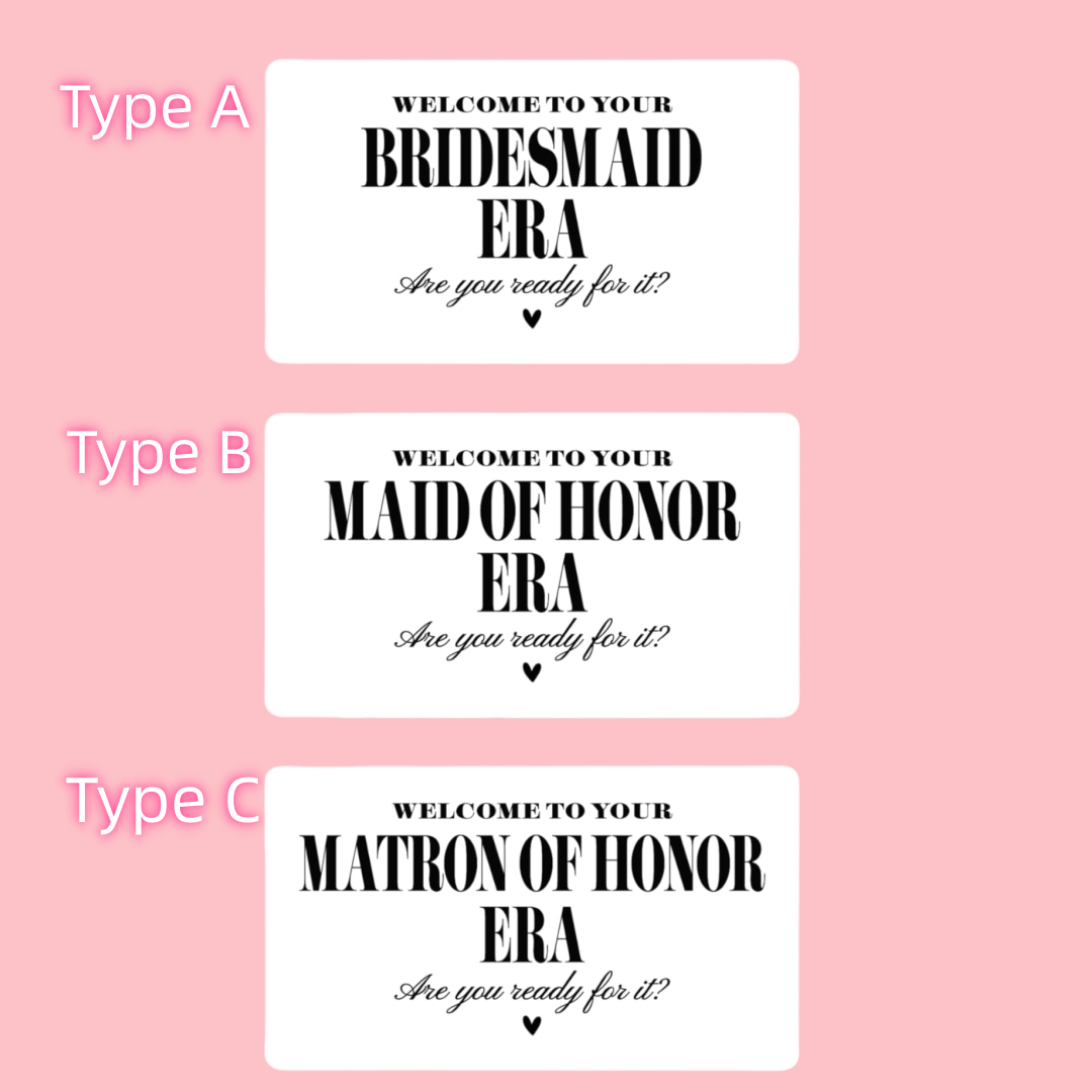 Bridesmaid Era Mini Champagne  - Personalised Candle Label recension och pris