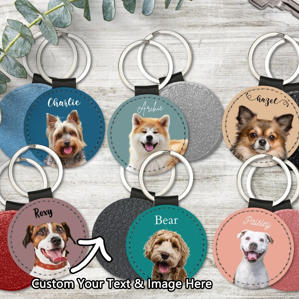 Custom Pet Photo Keychain Pers - Pet Portrait Custom recension och pris