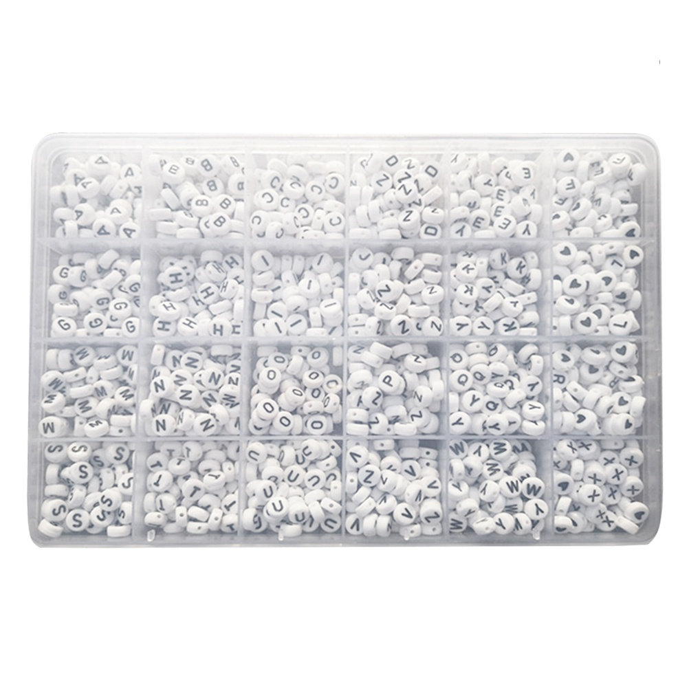 1350Pcs Oblate Letter Beads Pl - Coordinates Bracelet recension och pris