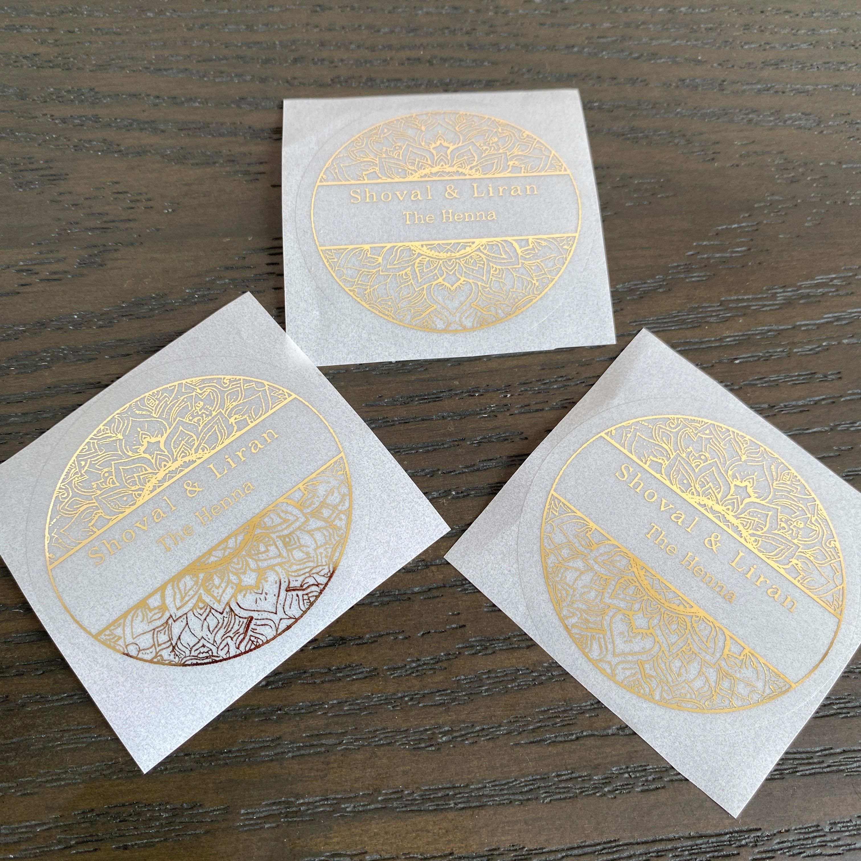 Custom henna day candle sticke - Personalised Candle Label recension och pris