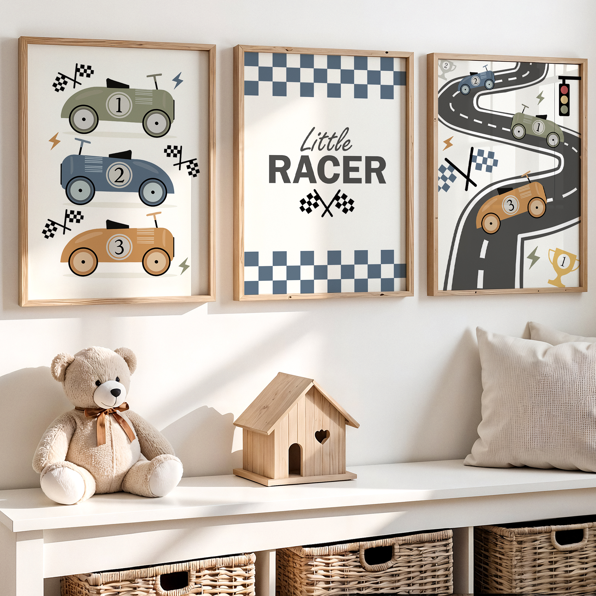3pcs Minimalist,Cartoon Car Ra - Personalized Name Box recension och pris
