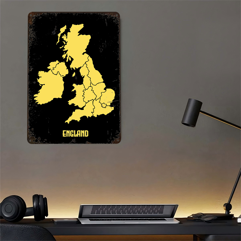 Map of England Printed Poster  - Custom Map Poster recension och pris
