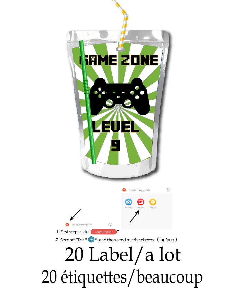 Custom Name Stickers for Juice - Personalized Name Box recension och pris