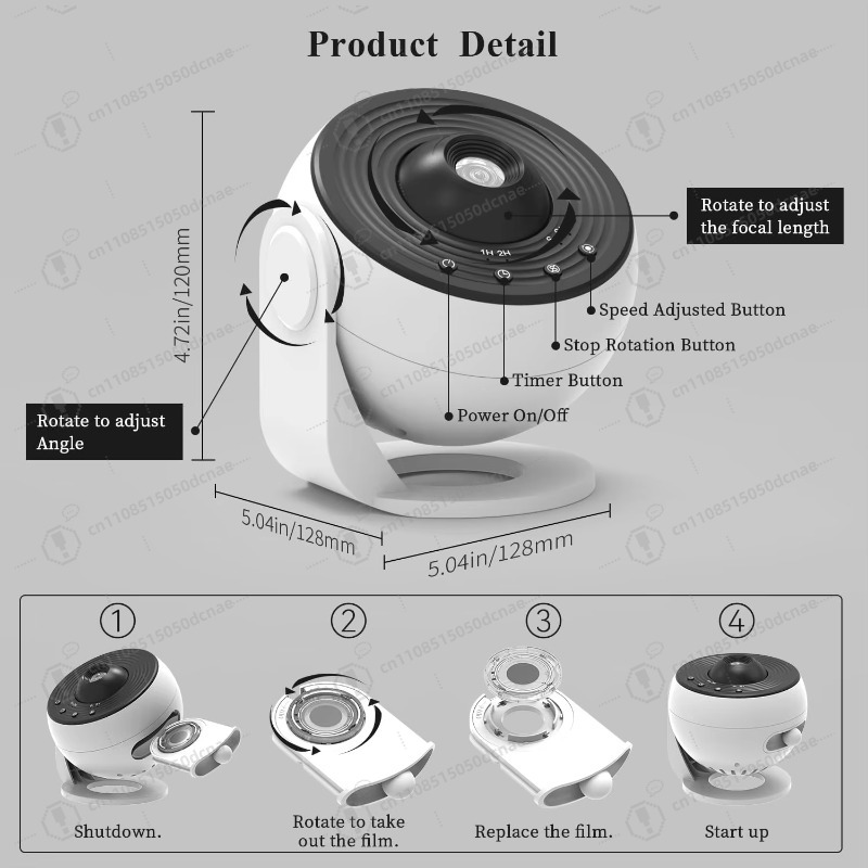 Custom Star Map Projector - Pe - Custom Star Map recension och pris