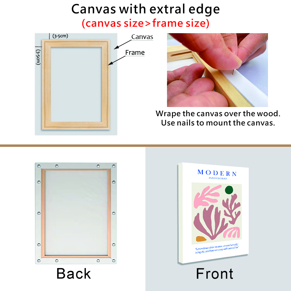 30x40 50x70 70x100cm Canvas Fr - Engraved Wood Frame recension och pris