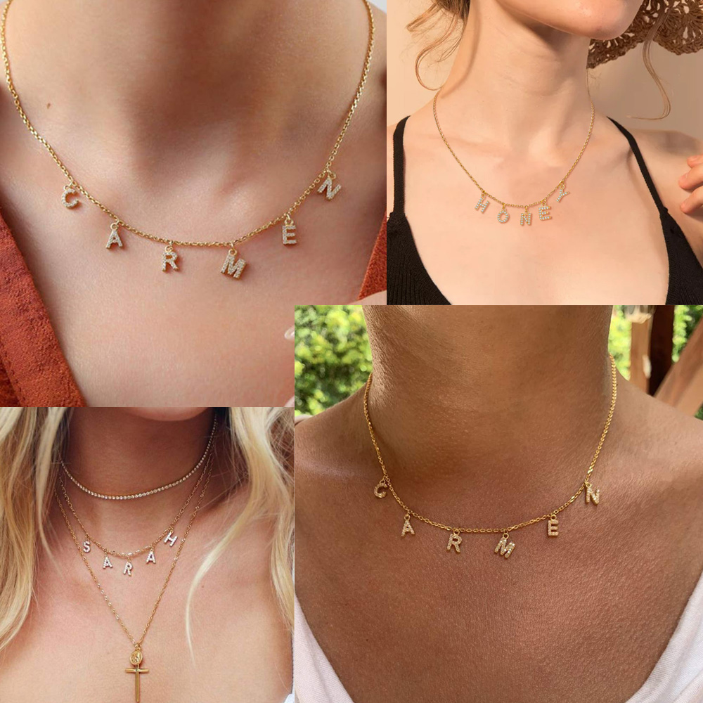 Custom Personalized Name Neckl - Name Necklace Custom recension och pris