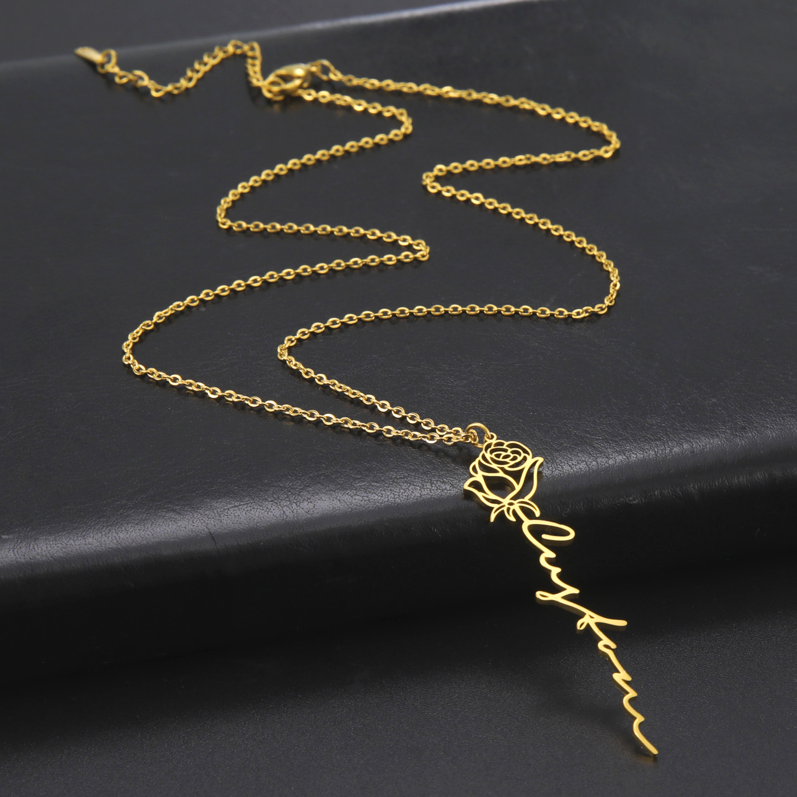 Sipuris Personalized Custom Na - Birth Flower Necklace recension och pris