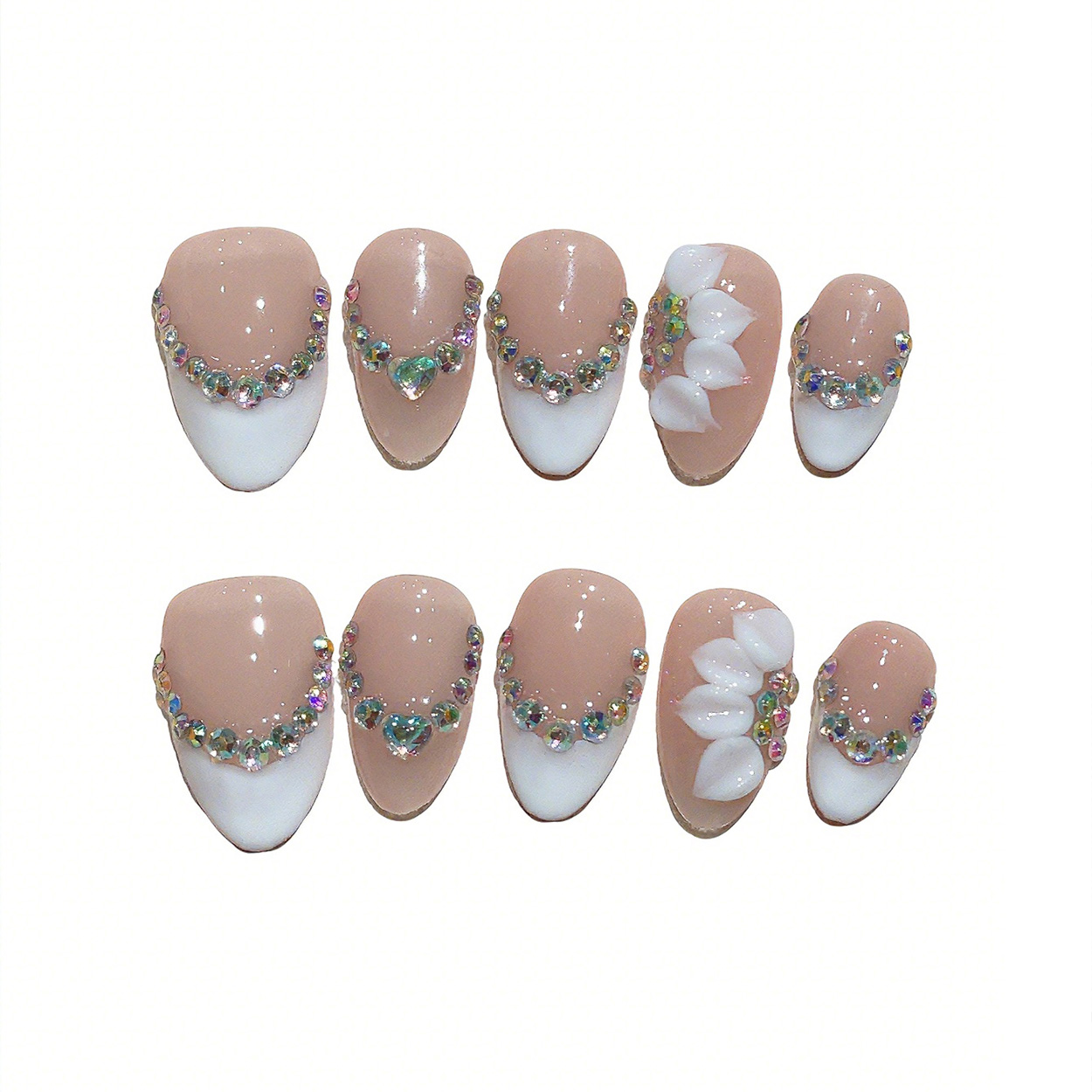 10pcs Short Almond Handmade Pr - Pressed Flower Art recension och pris