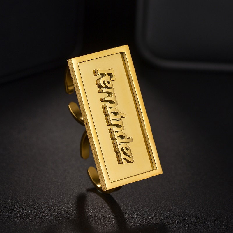 Fashion Custom Name Rings Stai - Initial Ring Custom recension och pris