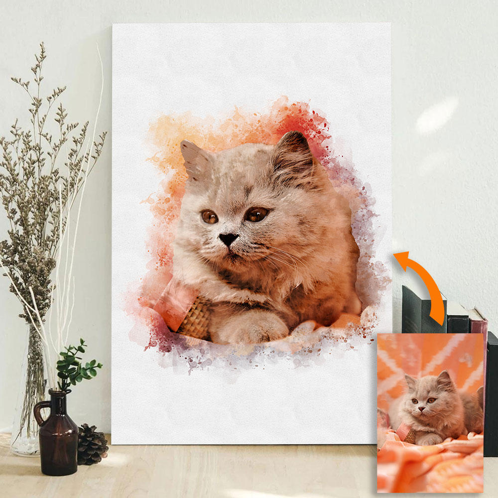Custom Pet Portrait from Photo - Pet Portrait Custom recension och pris