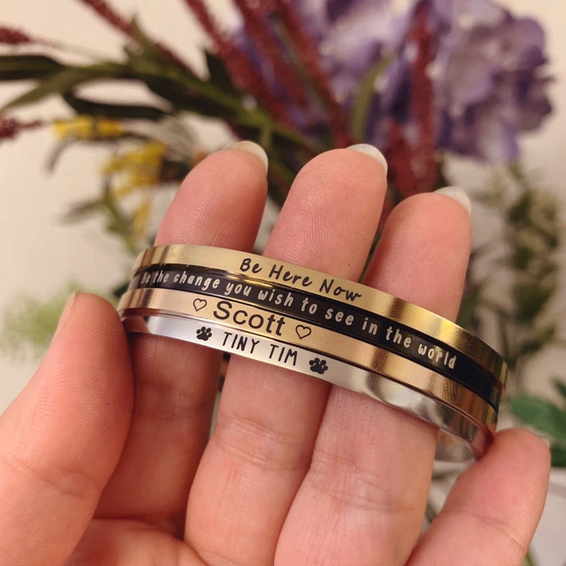 4mm Customized Personality Eng - Coordinates Bracelet recension och pris