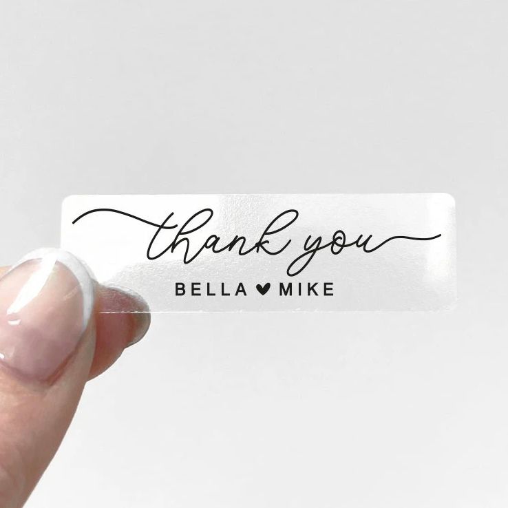 Custom Transparent Sticker Per - Personalised Candle Label recension och pris