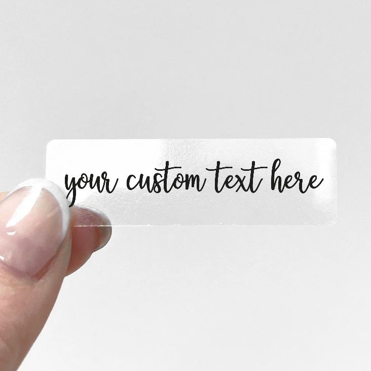 Custom Transparent Sticker Per - Personalised Candle Label recension och pris