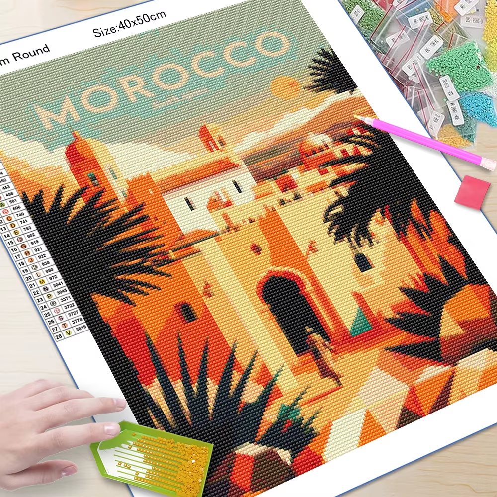 5D DIY Square&Round Diamond An - Photo Mosaic Print recension och pris