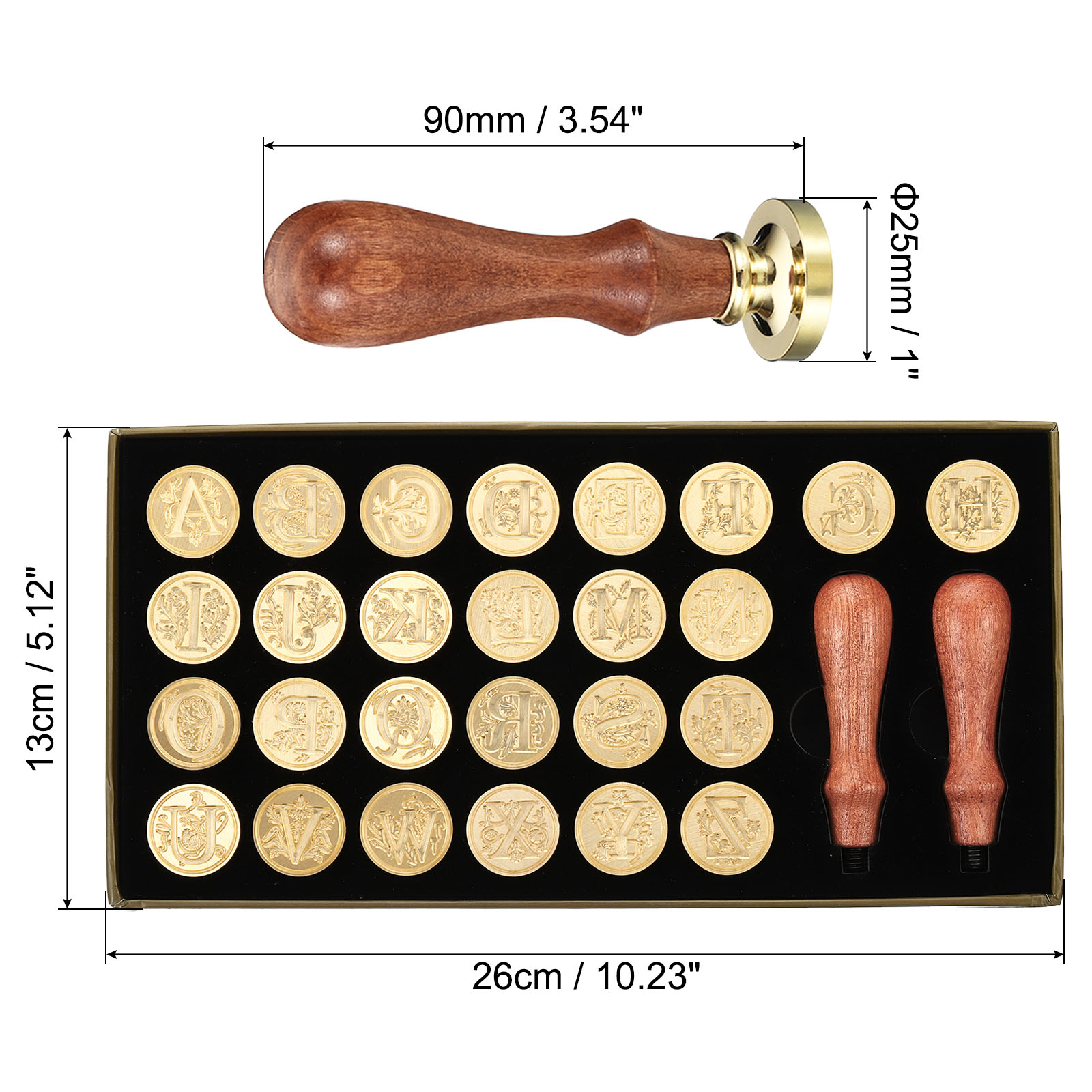 Alphabet Wax Seal Stamp Kit, 2 - Wax Seal Letter Kit recension och pris