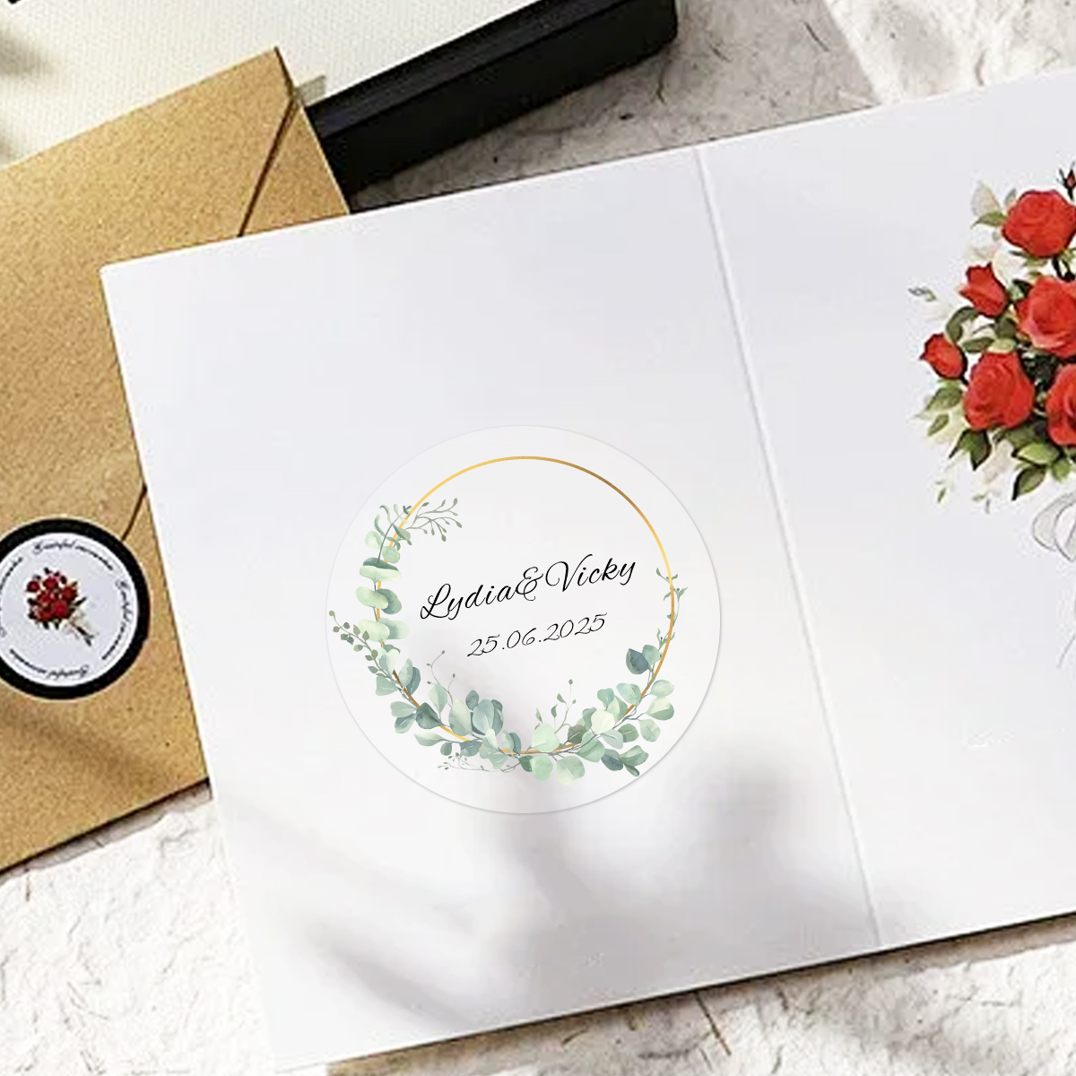 54-540Pcs Clear Personalized W - Personalised Candle Label recension och pris
