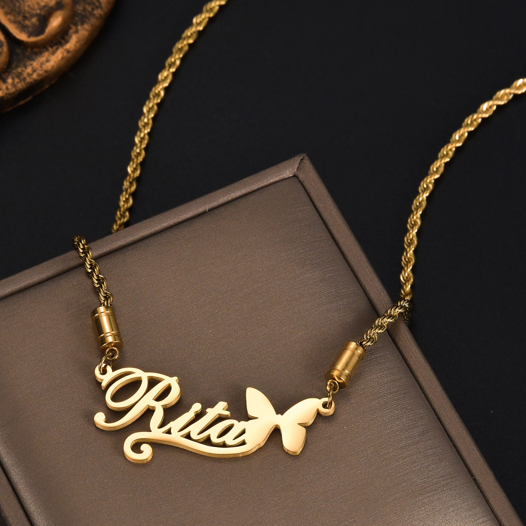Atoztide Personalized Custom N - Birth Flower Necklace recension och pris
