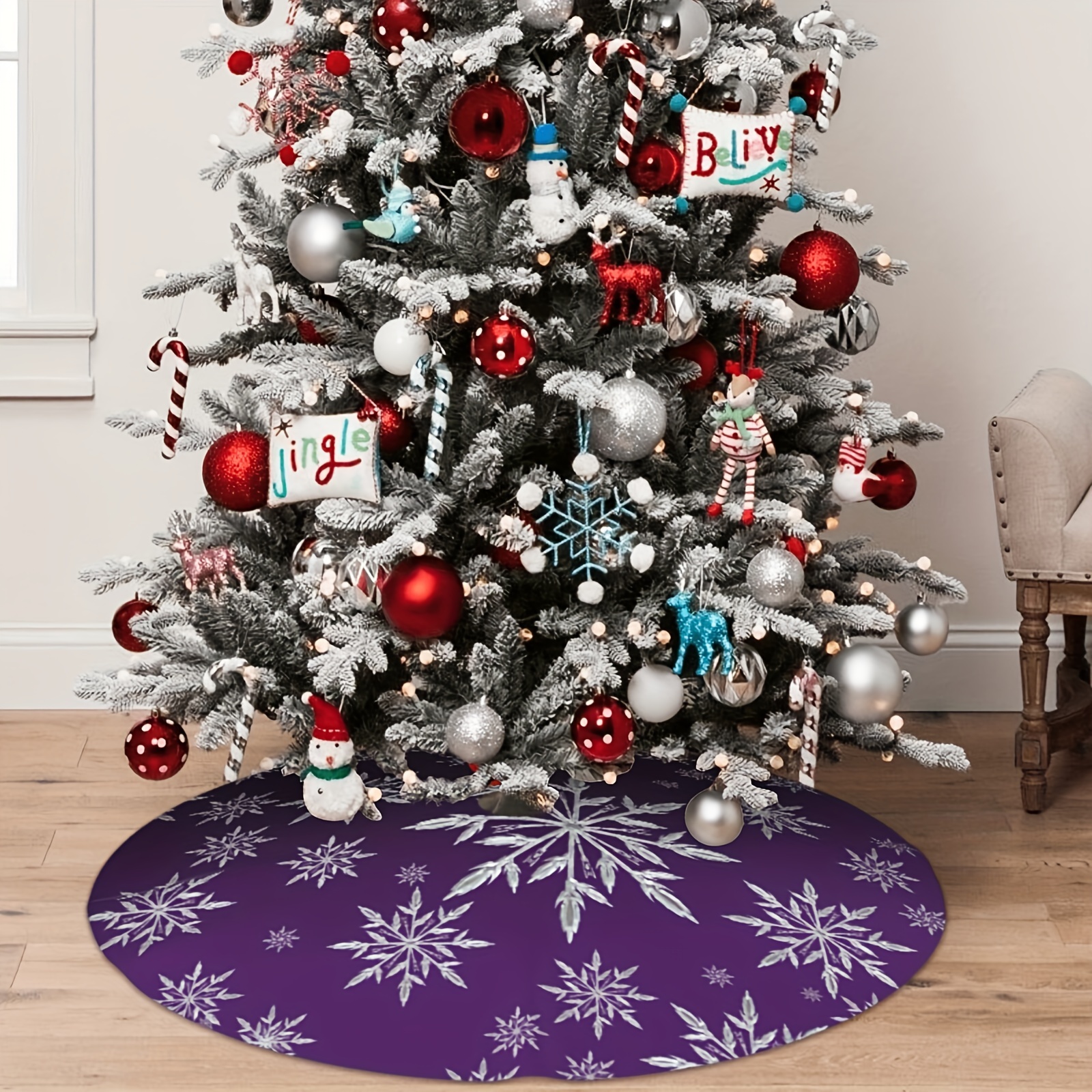 VIKAMA Deep Purple Snowflake P - Family Tree Print recension och pris