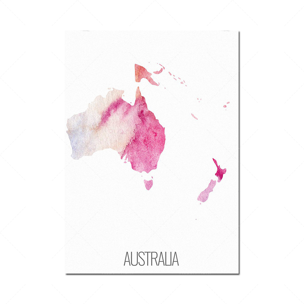 6 continent poster set, North  - Custom Star Map recension och pris