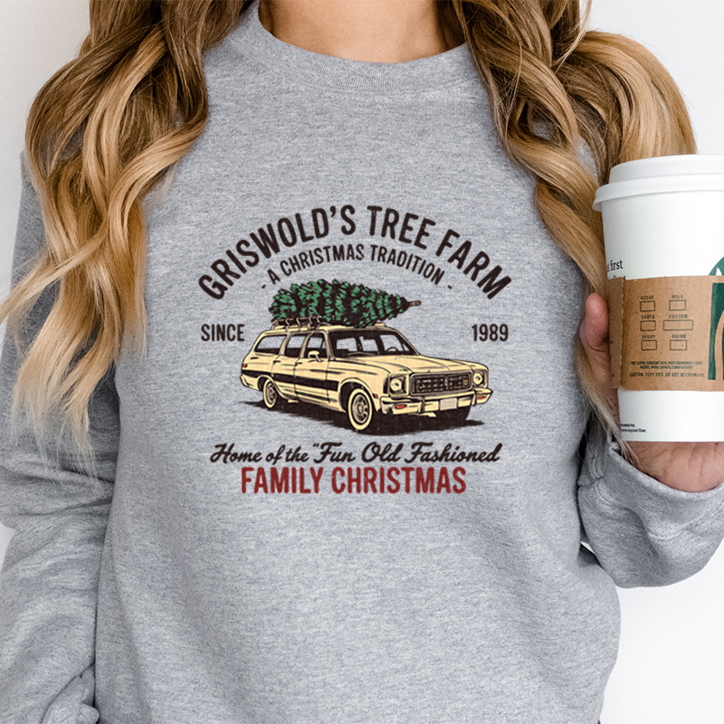 Family Christmas Tree Farm Gra - Family Tree Print recension och pris