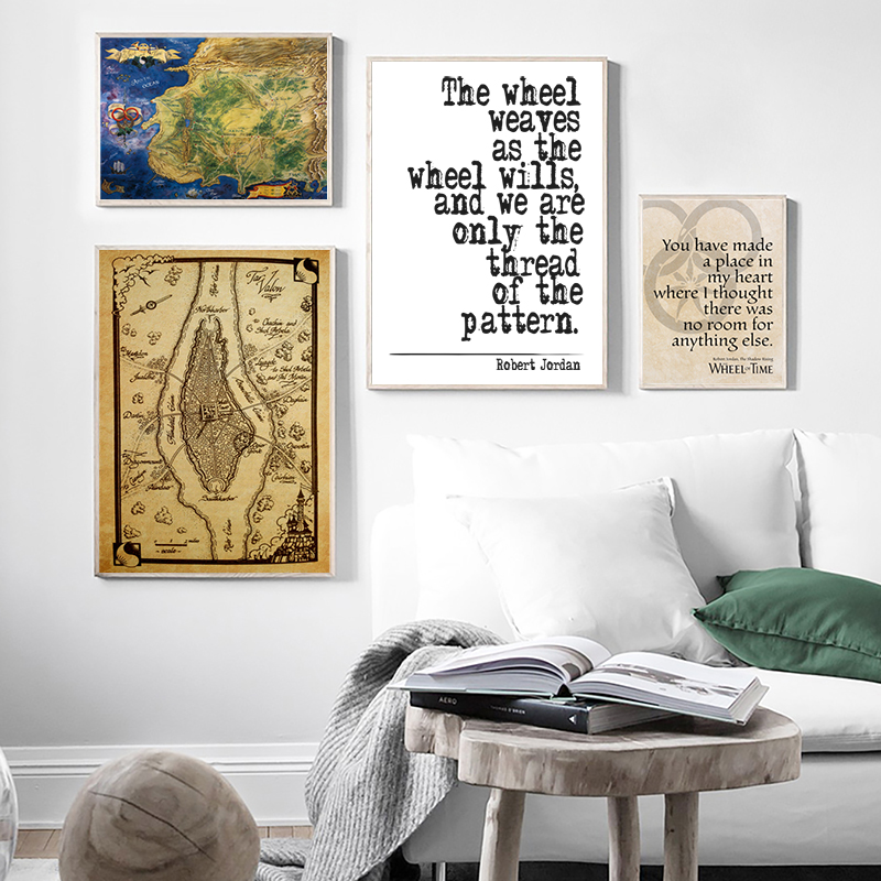 The Wheel of Time Map Poster P - Custom Star Map recension och pris