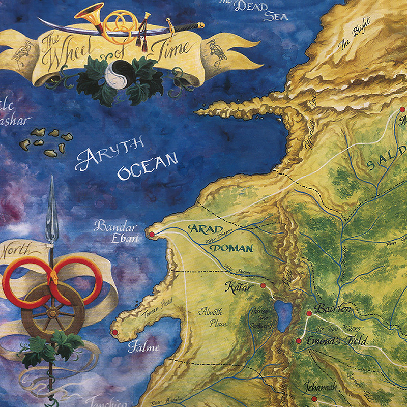 The Wheel of Time Map Poster P - Custom Star Map recension och pris