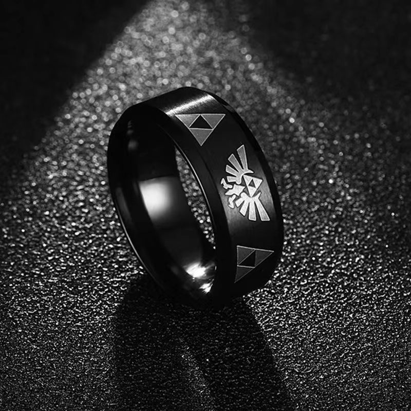 Fashion Anime Triforce Triangl - Initial Ring Custom recension och pris