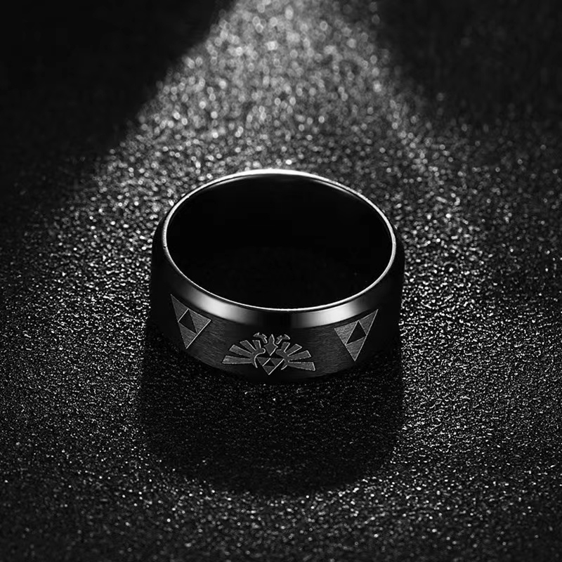 Fashion Anime Triforce Triangl - Initial Ring Custom recension och pris