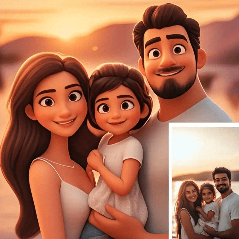 Customizable Cartoon Portrait  - Pet Portrait Custom recension och pris