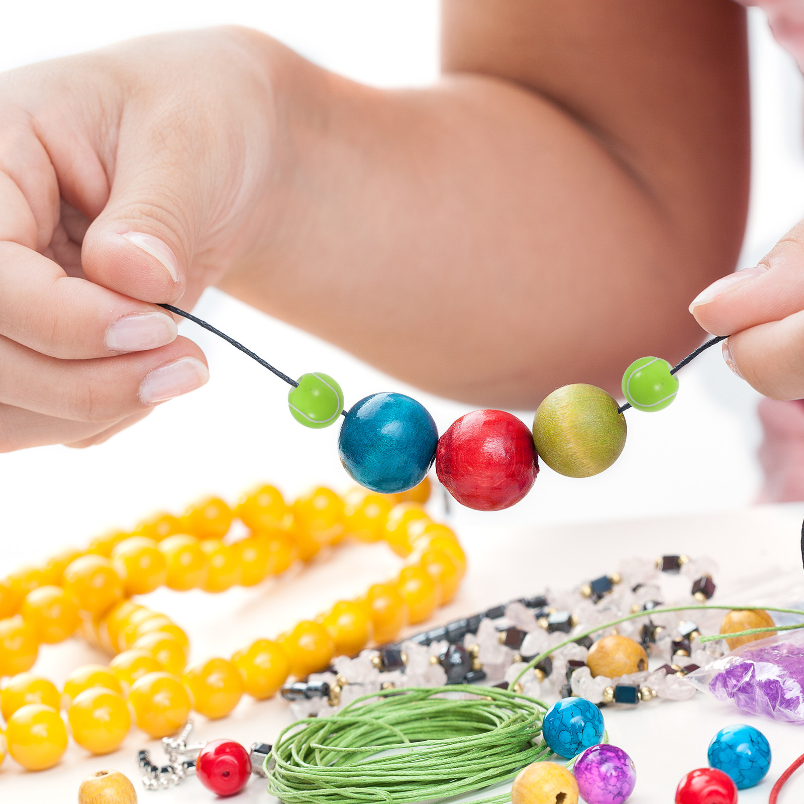 100Pcs DIY Tennis Beads Bracel - Coordinates Bracelet recension och pris