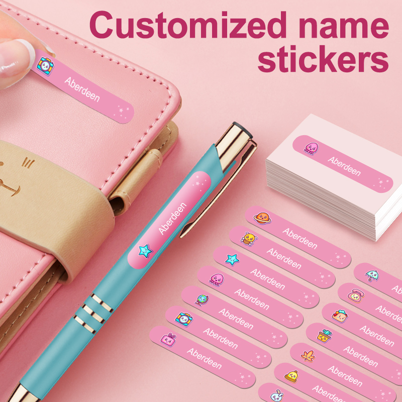 Personalized Waterproof Sticke - Personalized Name Box recension och pris