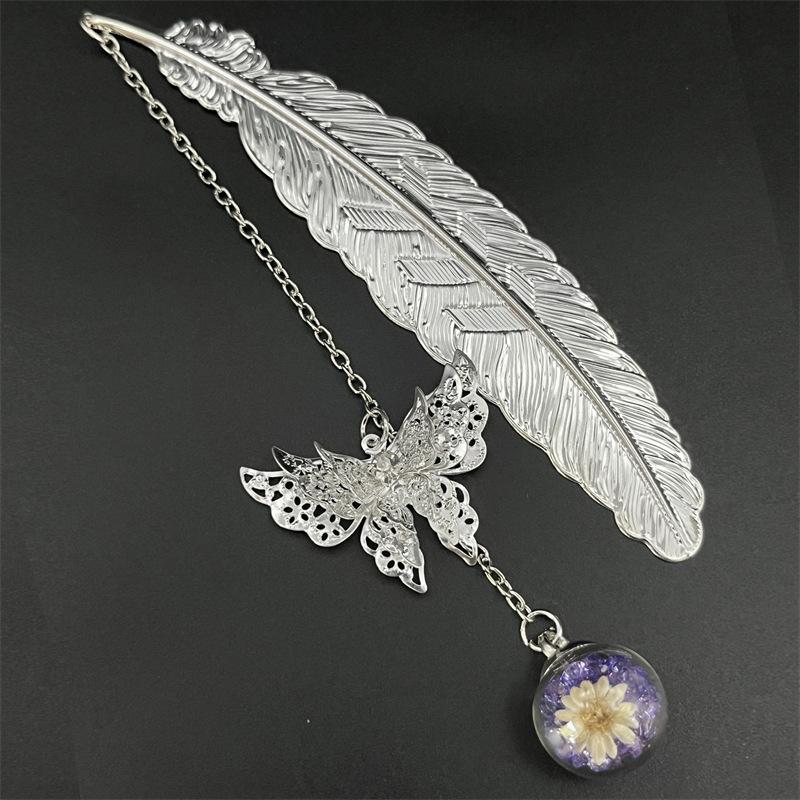New New Chinese Style Metal  B - Dried Flower Bookmark recension och pris