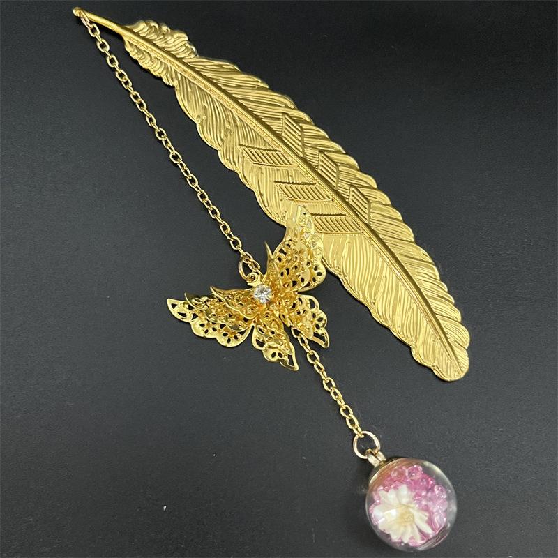 New New Chinese Style Metal  B - Dried Flower Bookmark recension och pris