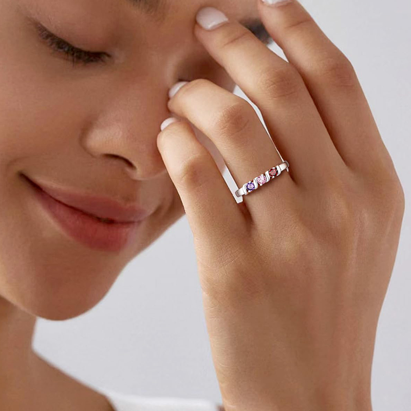 Personalized Names Ring with 1 - Initial Ring Custom recension och pris