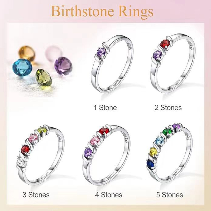 Personalized Names Ring with 1 - Initial Ring Custom recension och pris
