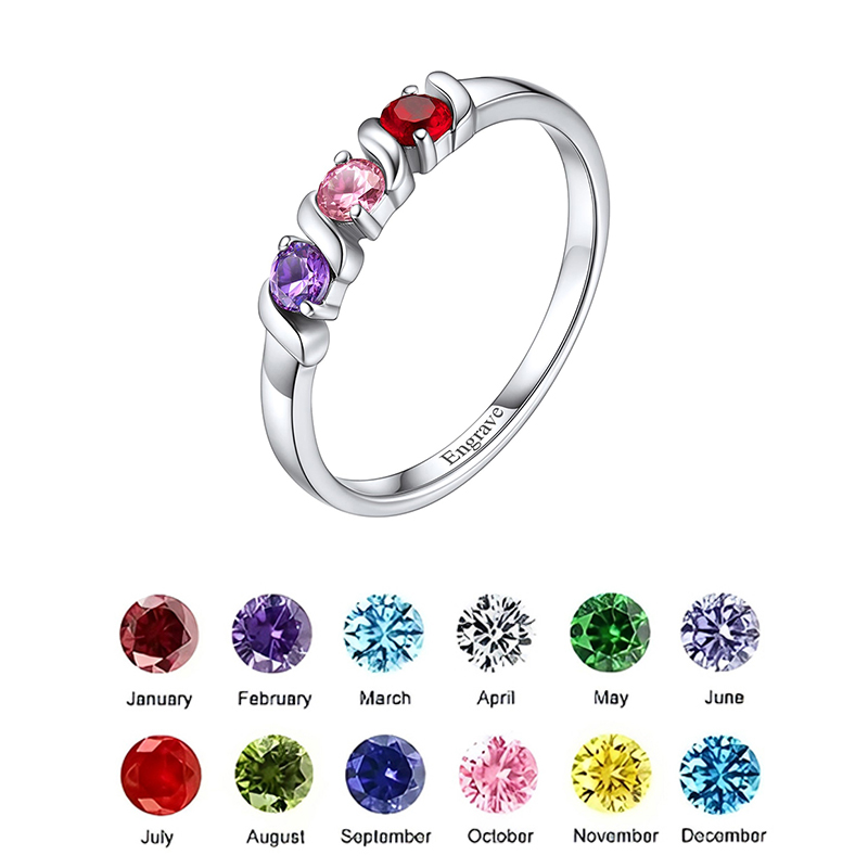 Personalized Names Ring with 1 - Initial Ring Custom recension och pris