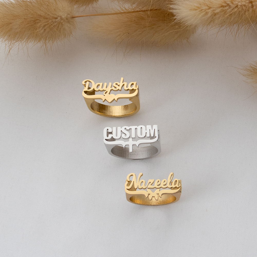 Customized Name Rings, Persona - Initial Ring Custom recension och pris