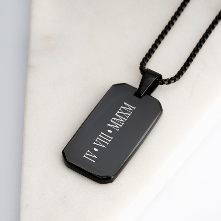 Custom Engraved Black Onyx Nec - Name Necklace Custom recension och pris