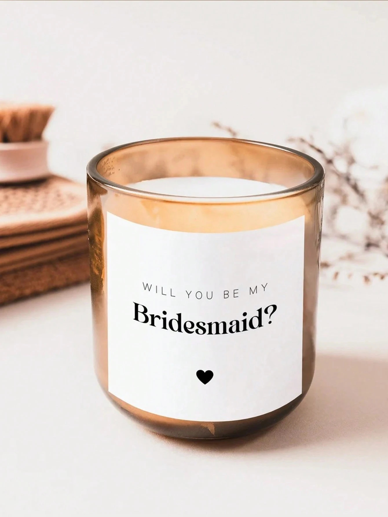 Custom Candle Label Will You B - Personalised Candle Label recension och pris