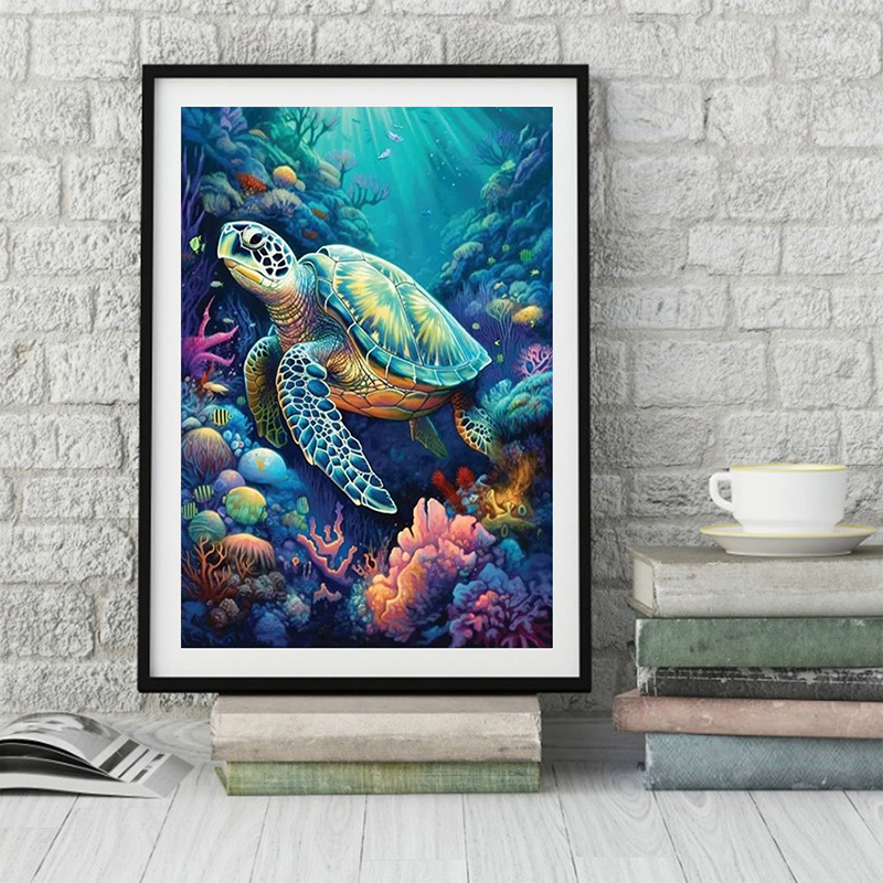 1PC frameless  Full Square Rou - Photo Mosaic Print recension och pris