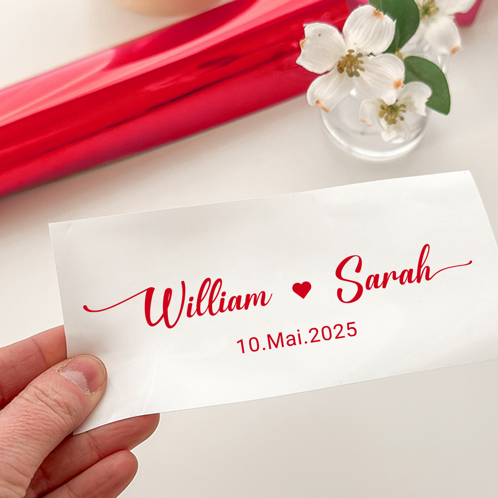 Custom Name Decals for Wedding - Personalized Name Box recension och pris