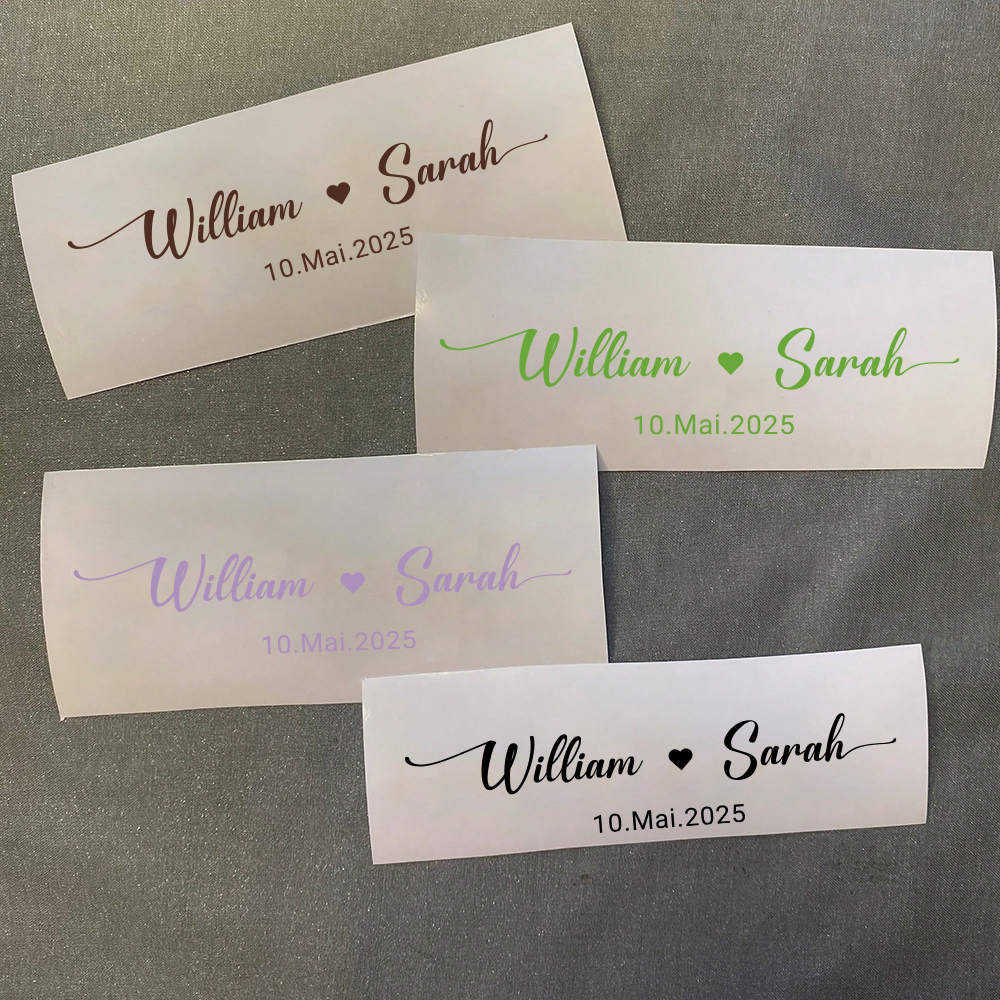 Custom Name Decals for Wedding - Personalized Name Box recension och pris