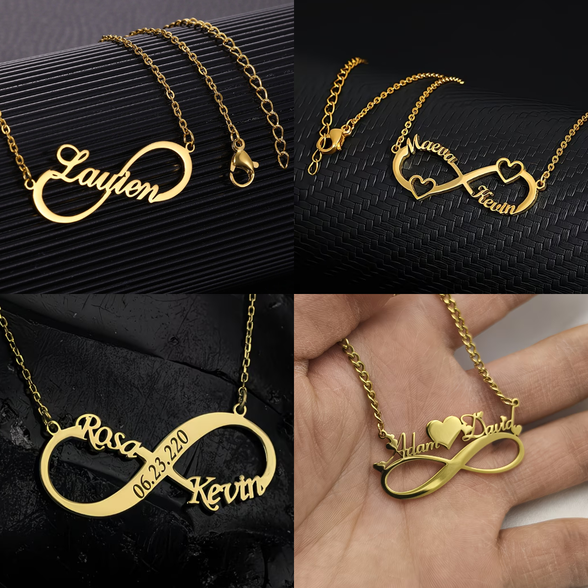 Custom Name Infinity Necklaces - Name Necklace Custom recension och pris