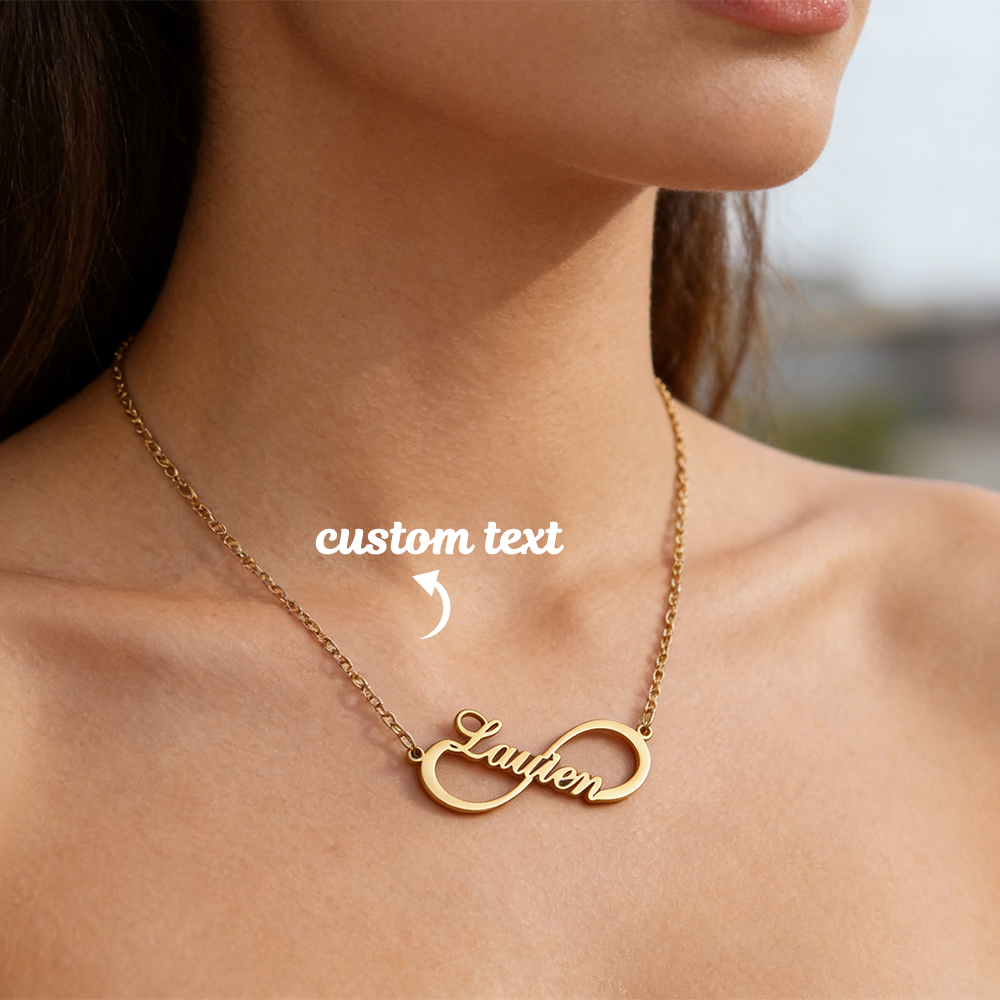 Custom Name Infinity Necklaces - Name Necklace Custom recension och pris