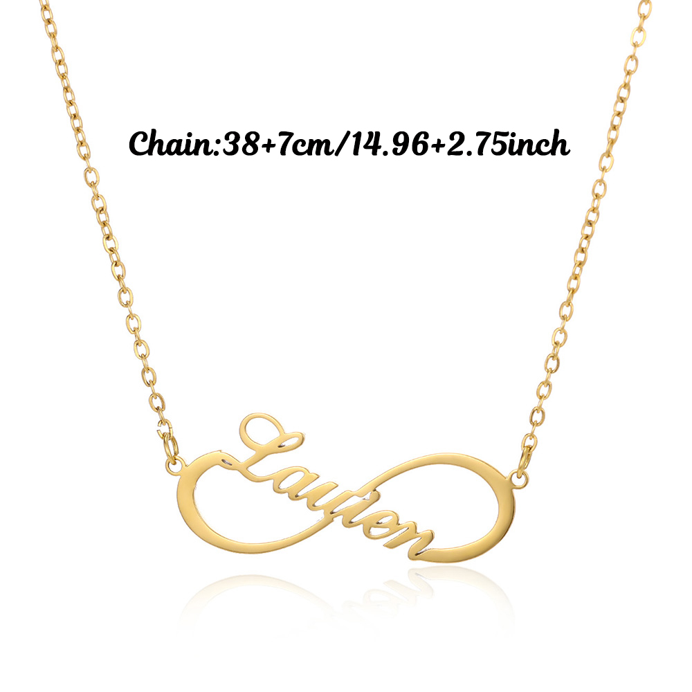Custom Name Infinity Necklaces - Name Necklace Custom recension och pris
